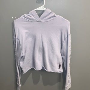 Pink cropped hoodie